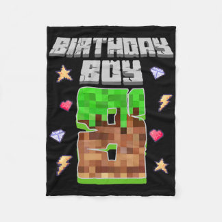 Det är min 8-årsdag Pojke Gamer 8 år gammal Pixel  Fleecefilt