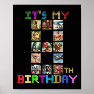 Det är min 8-årsdag Roligt italienskt Brainrot Mem Poster