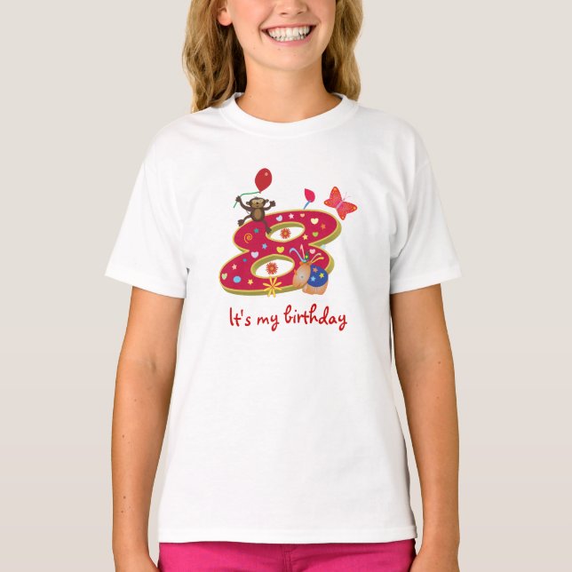Det är min 8th födelsedag t shirt (Framsida)