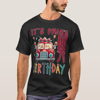 Det är min 90-årsdag pojke Fireruck brandbekämpnin T Shirt