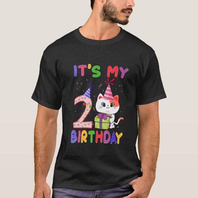 Det är min andra födelsedag, Cute Birthday, 2 år T Shirt (Framsida)