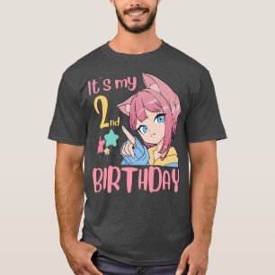 Det är min andra födelsedag, födelsedagsflicka 2 å t shirt