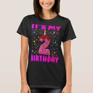 Det är min andra födelsedag, Lycklig 2 år O T Shirt