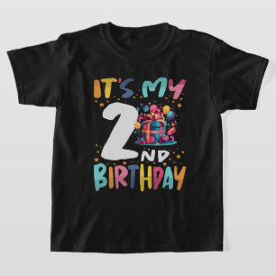 Det är min andra födelsedag Lycklig Barns födelsed T Shirt