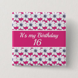 Det är min Anpassningsbar på födelsedagen Knapp