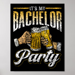Det är min Bachelor Party Bride Groom Team 1 Poster