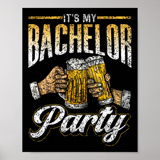 Det är min Bachelor Party Bride Groom Team 1 Poster (Framsidan)