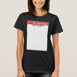 DET ÄR MIN BIRTHDAY SIGN MIN SHIRT. T SHIRT