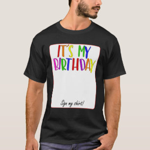 DET ÄR MIN BIRTHDAY SIGN MIN T SHIRT