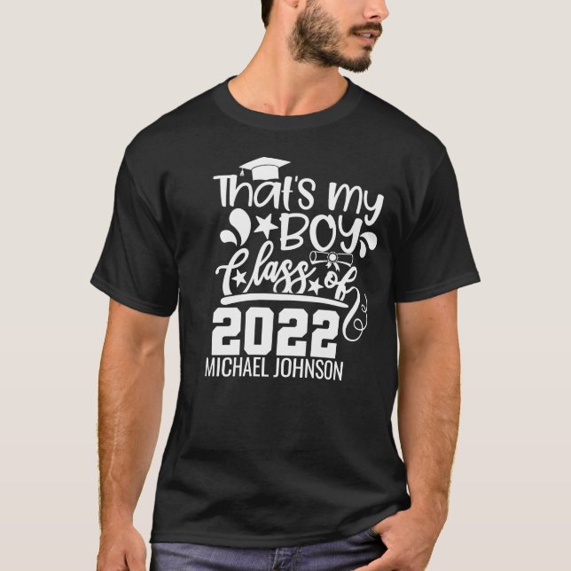 DET ÄR MIN BOY-klass 2022 Student T Shirt (Framsida)