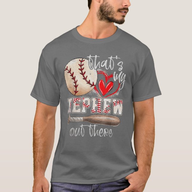 Det är min brorson där ute Baseball Faster Fasters T Shirt (Framsida)