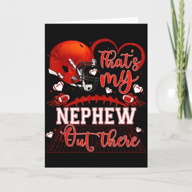 Det är min brorson där ute Rolig fotboll moster fa Kort (Framsida)