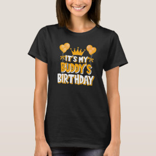 Det är min Buddys födelsedagshälsfamilj Matchi T Shirt