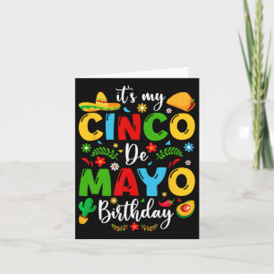 Det är min Cinco De Mayo Birthday Funny Cinco De M Kort