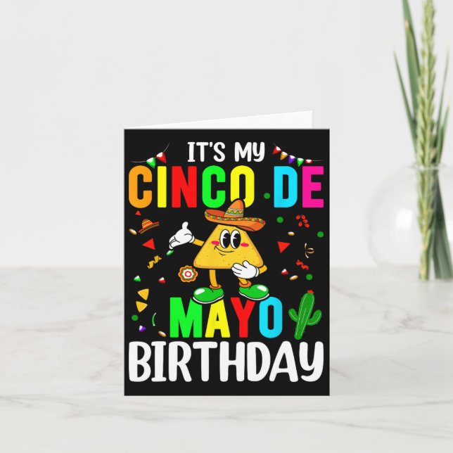Det är min Cinco De Mayo födelsedag Rolig Cinco De Kort (Framsida)