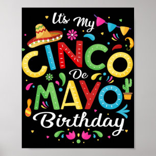 Det är min Cinco De Mayo födelsedag Rolig Cinco De Poster