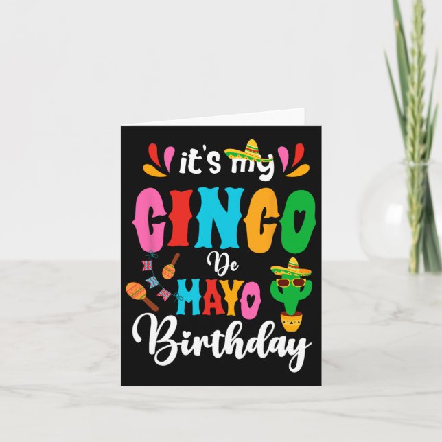 Det är min Cinco De Mayo på födelsedagen, mexikans Kort (Framsida)