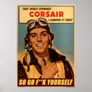 Det är min corsair! poster