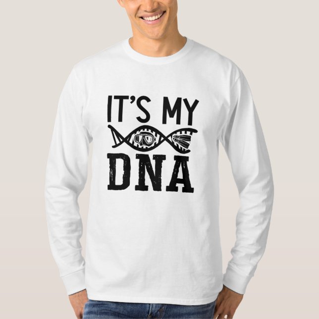 Det är min DNA Spearfish Dive Freediver Freediving T Shirt (Framsida)