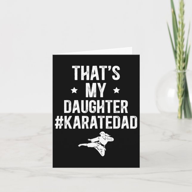 Det är min dotter Karate Pappa Karate Far Kort (Framsida)