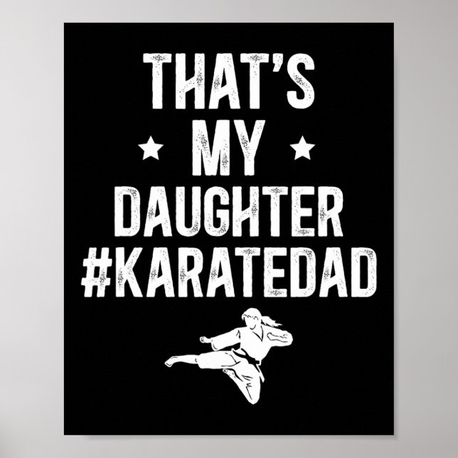 Det är min dotter Karate Pappa Karate Far Poster (Framsidan)