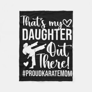Det är min dotter Proud Karate Mamma Karate Mor Fleecefilt
