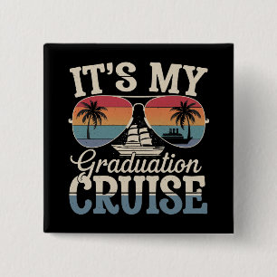 Det är min examensresa Graduate Trip Ship Retro Knapp