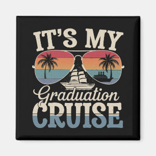 Det är min examensresa Graduate Trip Ship Retro Magnet