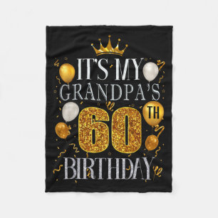 Det är min farfars 60-årsdag Grattis på födelsedag Fleecefilt