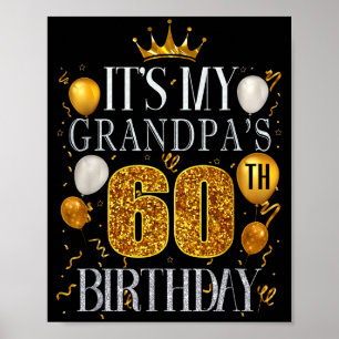 Det är min farfars 60-årsdag Grattis på födelsedag Poster