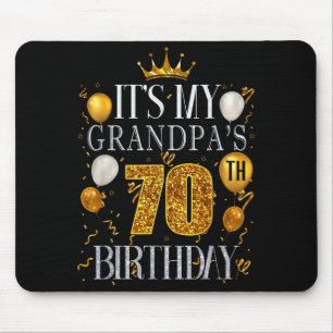 Det är min farfars 70-årsdag Grattis på födelsedag Musmatta