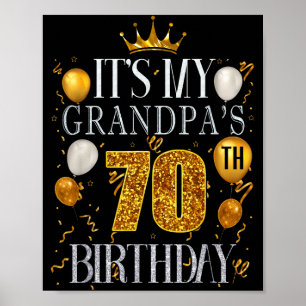 Det är min farfars 70-årsdag Grattis på födelsedag Poster