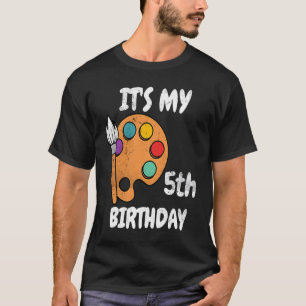 Det är min femte födelsedag, 5 år gamla Manar kvin T Shirt