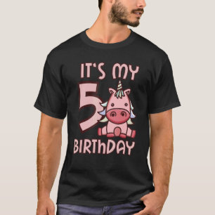 Det är min femte födelsedag, 5 år gammal födelseda t shirt