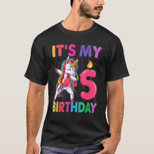 Det är min femte födelsedag, 5 år gammal födelseda t shirt
