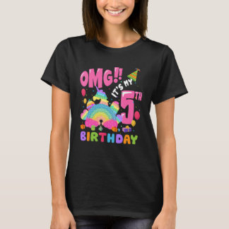 Det är min femte födelsedag, 5 år gammal popp Unic T Shirt