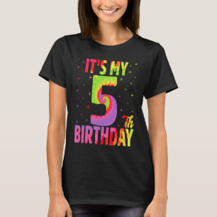 Det är min femte födelsedag, fem år gammal t shirt