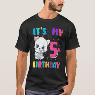 Det är min femte födelsedag Flickans ynka födelsed T Shirt