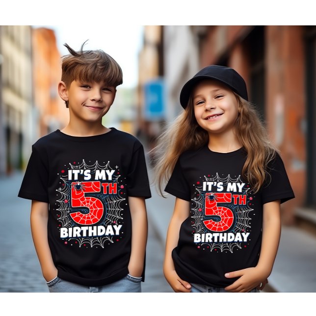 Det är min femte födelsedag, Spindelns födelsedags T Shirt (Skapare uppladdad)
