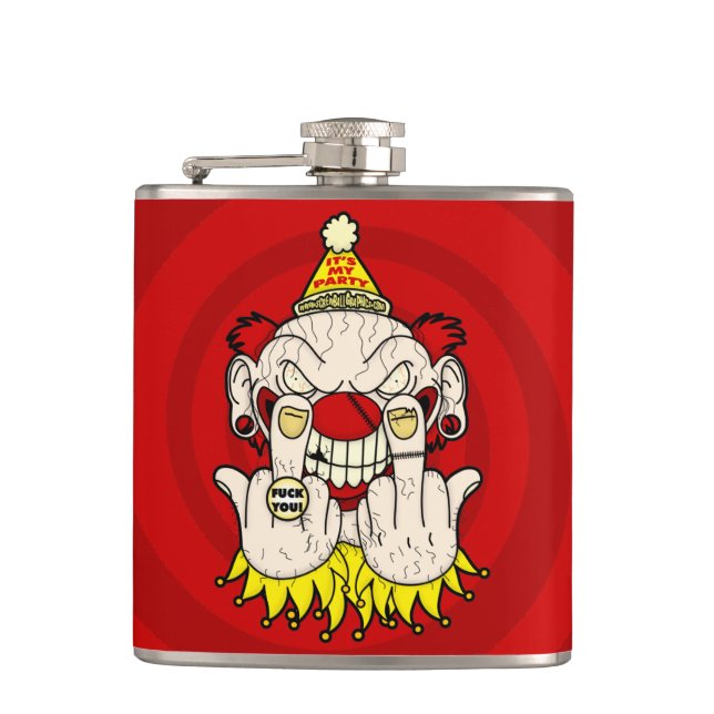 Det är min fest...FU! Flask Fickplunta (Framsidan)
