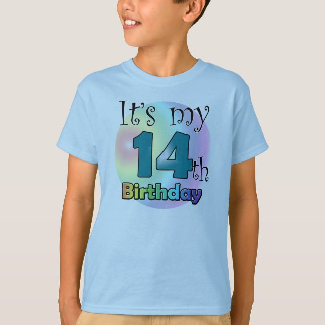 Det är min fjortonde födelsedag t shirt (Framsida)