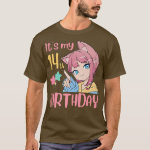 Det är min fjortonde födelsedagsflicka 14 år t shirt
