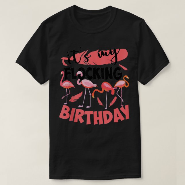 Det är min flockande Coola Flamingo Cele. T Shirt (Design framsida)