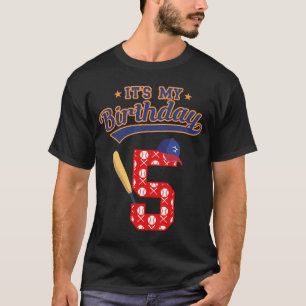 Det är min födelsedag 5 år gammal 5:e födelsedagsb t shirt