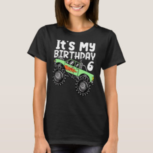 Det är min födelsedag 6 Kids Party, Monster Lastbi T Shirt