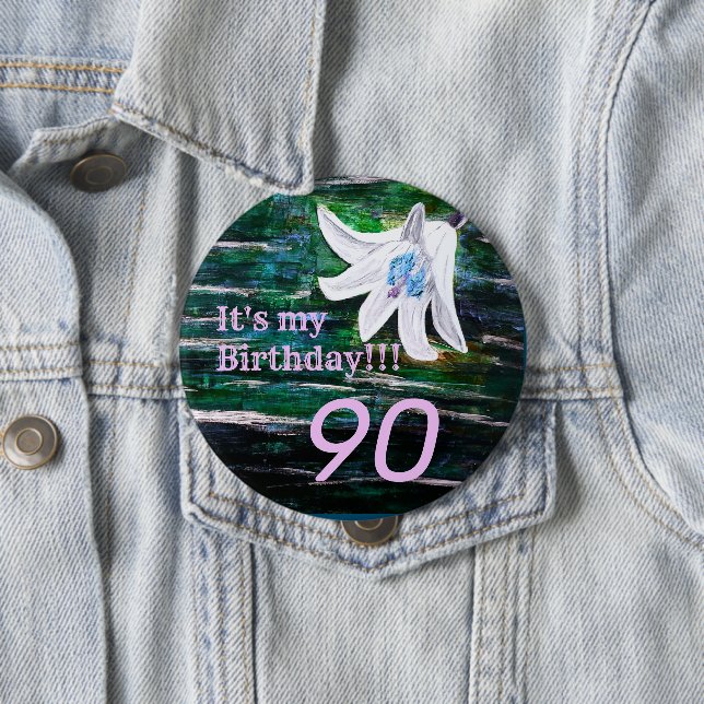 Det är min födelsedag! 90:e födelsedag knapp (In Situ)