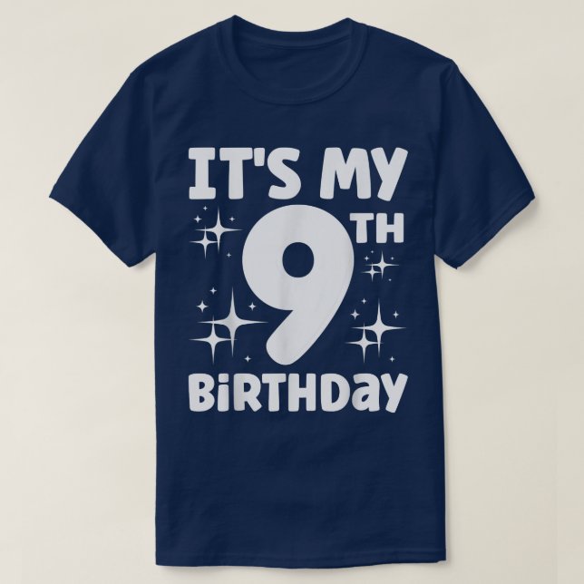 Det är min födelsedag 9 t shirt (Design framsida)