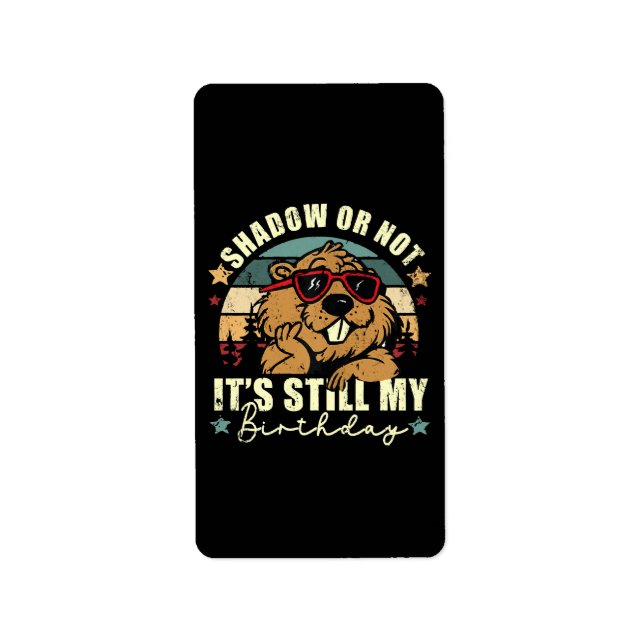 Det är min födelsedag. adressetikett (Framsidan)