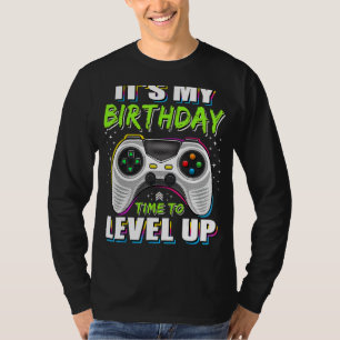 Det är min födelsedag att jämna upp spelboxar för t shirt