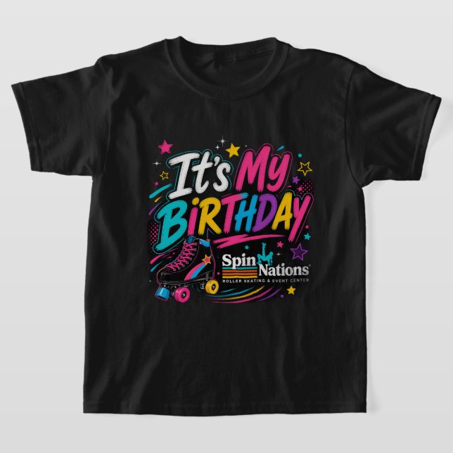 Det är min födelsedag | Barn T Shirt | SpinNations (Laydown)